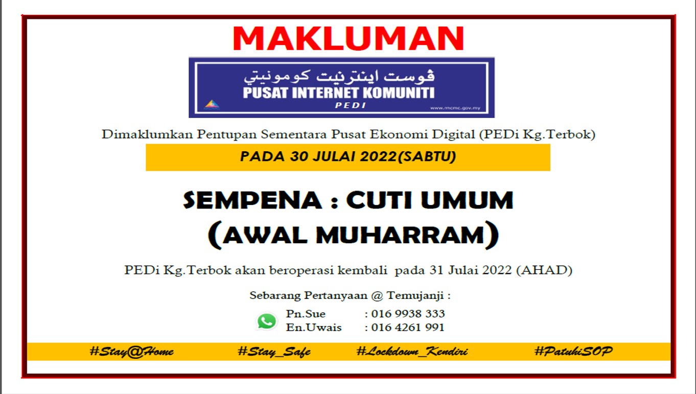 Notis Cuti Awal Muharram