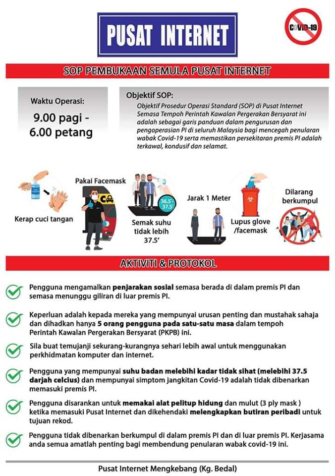 SOP Pembukaan Pusat Internet